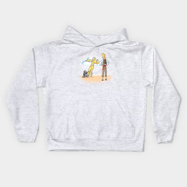 Golden Kids Hoodie by Cromanart